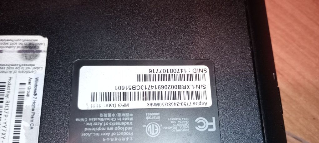 Laptop Acer 7738G