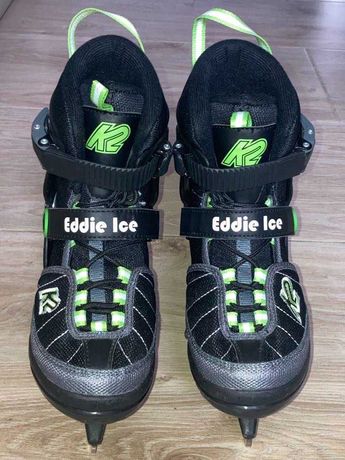 Łyżwy K2 EDDIE JR ICE stan idealny rozmiar 32-37