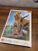 Puzzle Trefl 500 dziki lampart