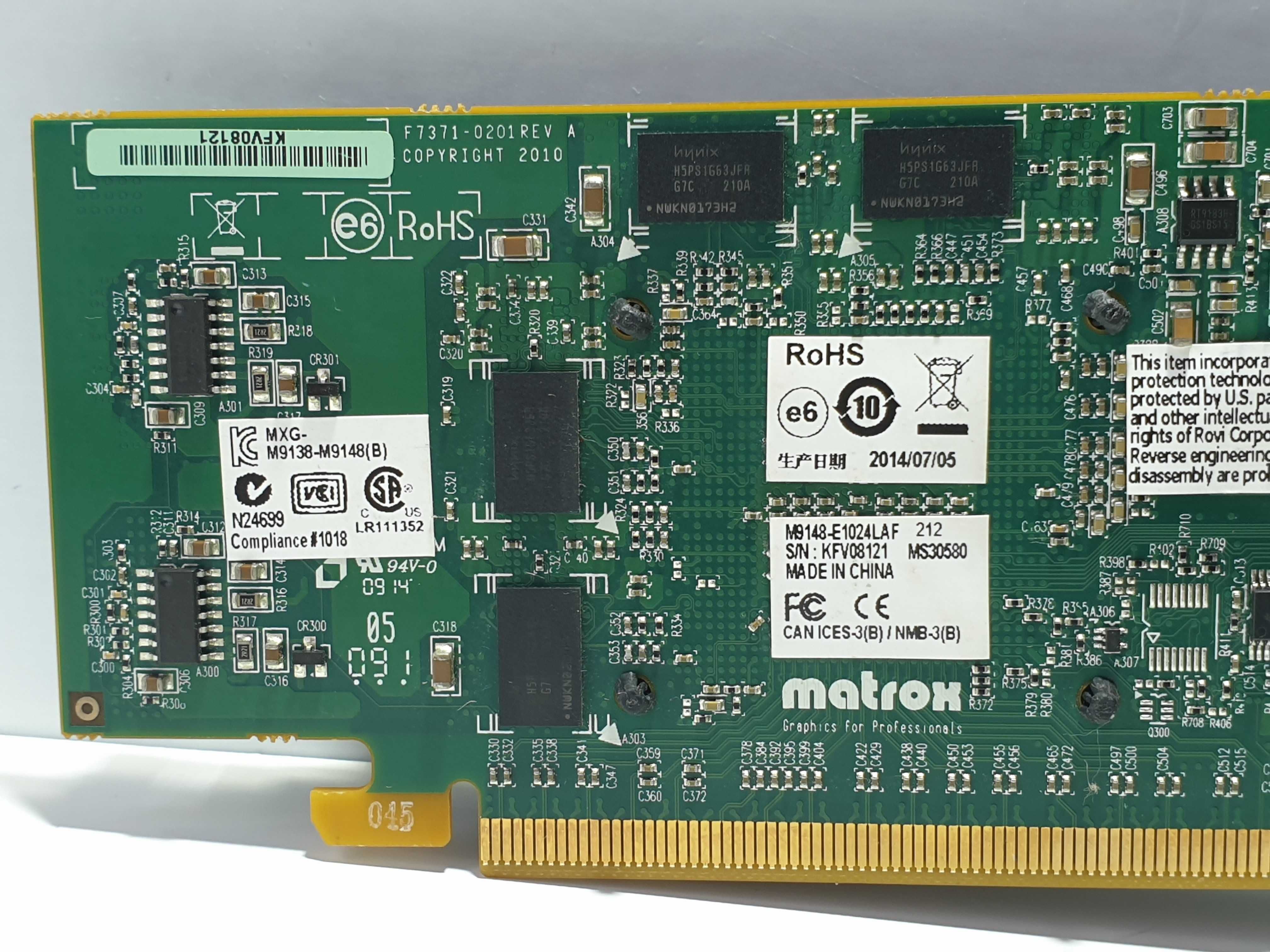 Відеокарта Matrox M9148 +кабель