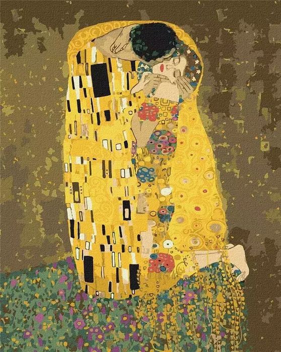 Malowanie po numerach - Pocałunek 2 Gustav Klimt. Ideyka