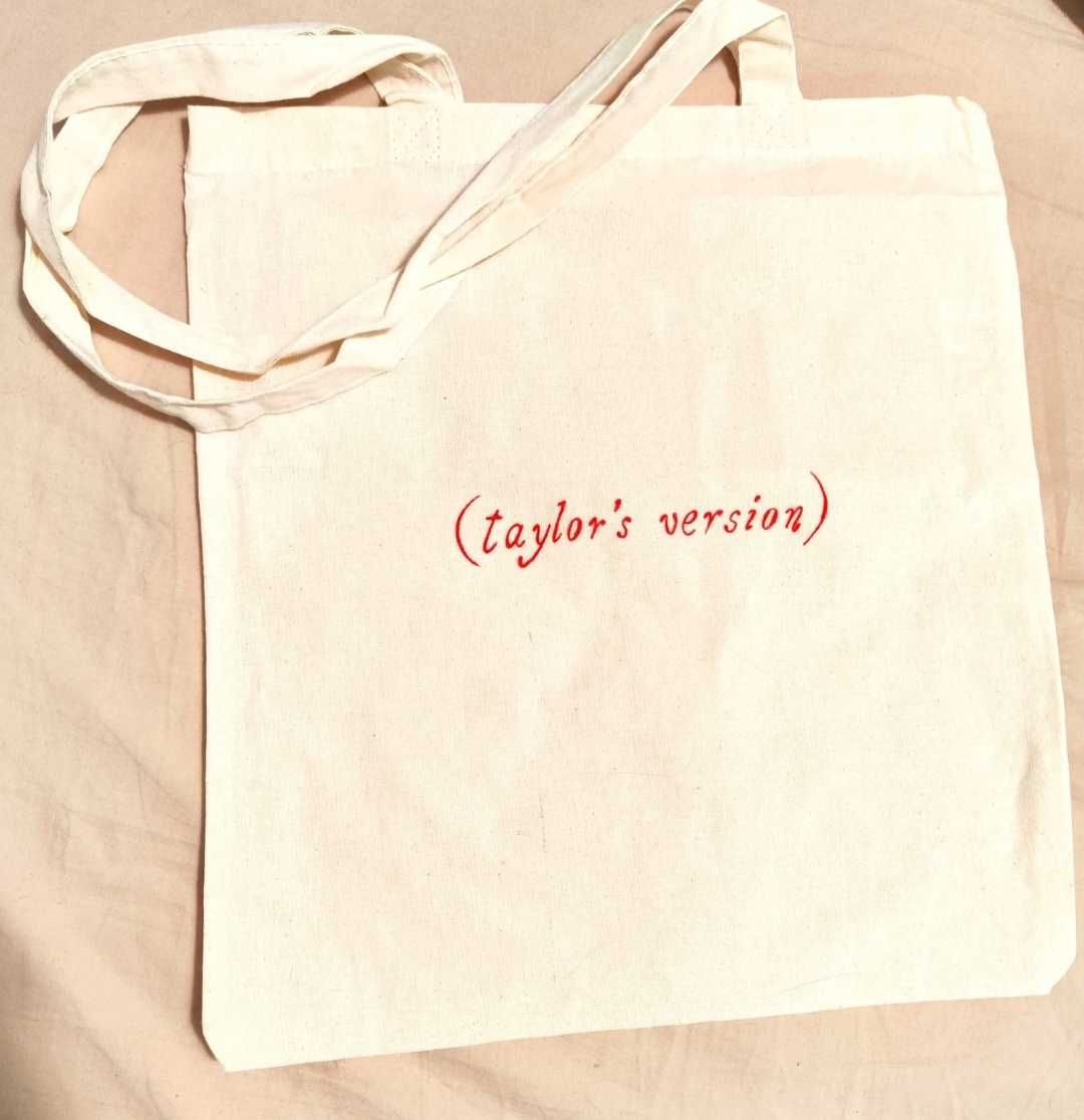 Rezerwacja torba tote bag bawełniana z napisem Taylor's version