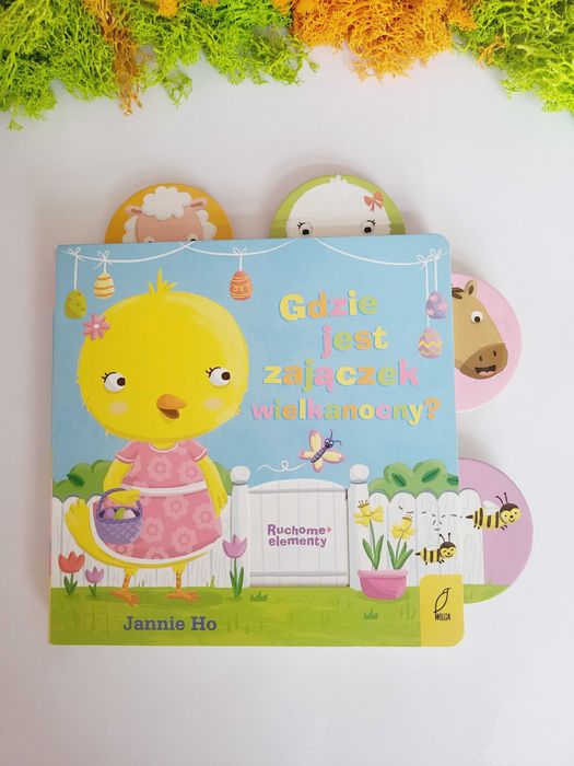 Książeczka ruchome elementy "Gdzie jest zajączek wielkanocny?" 2+