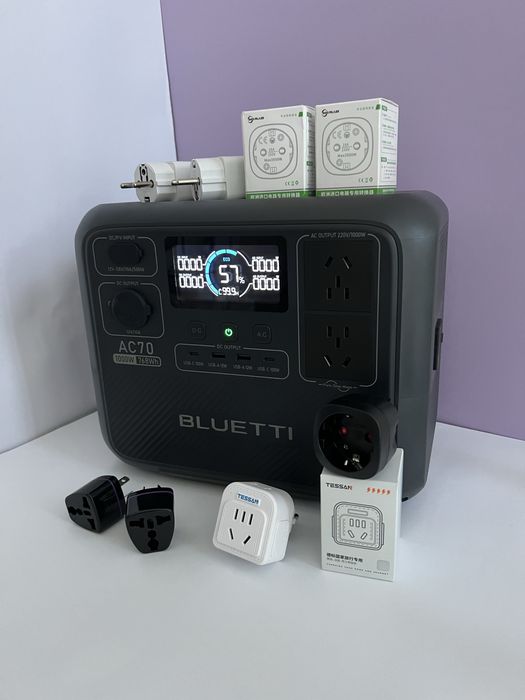 Зарядна Станція Bluetti АС70 1000 Вт, 768 Вт/год