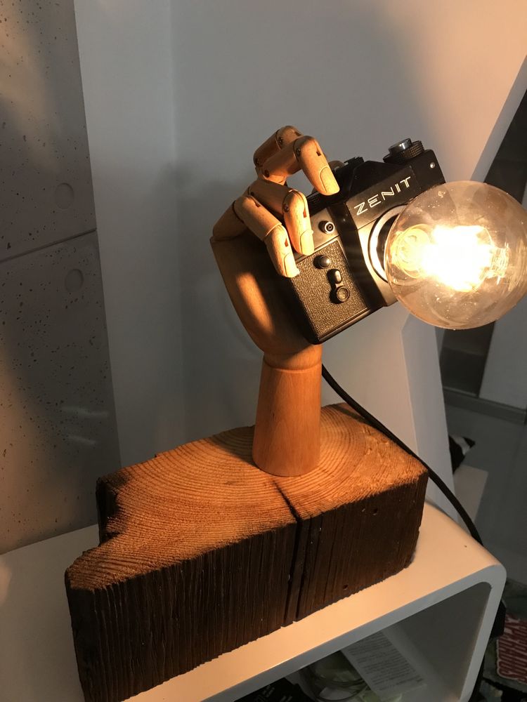 Lampa ręka zenit loft industrial imieniny urodziny pod choinkę