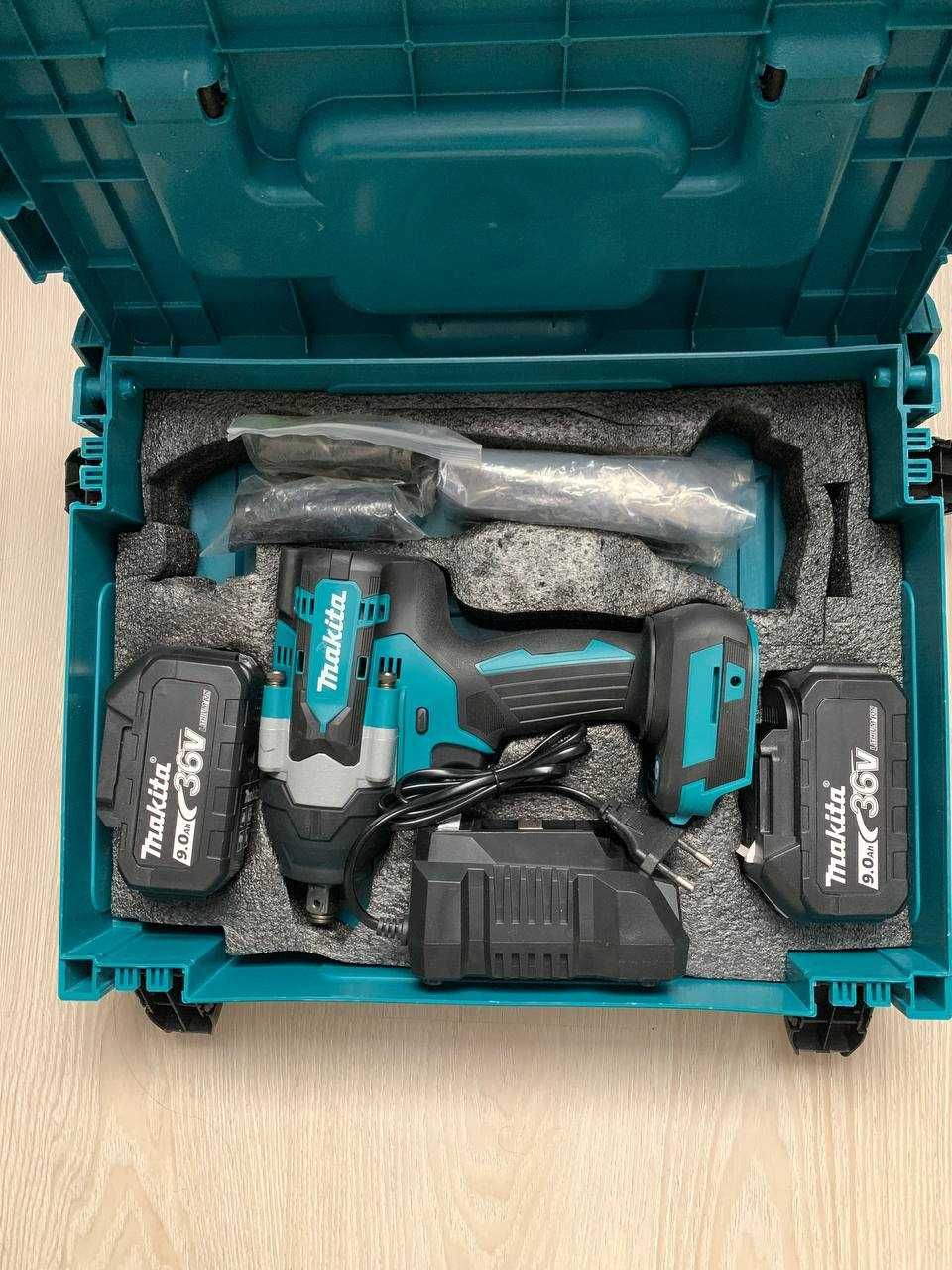 Гайковерт Makita DTW 500 на 36V  5.0Ah Безщітковий гайкокрут з набором