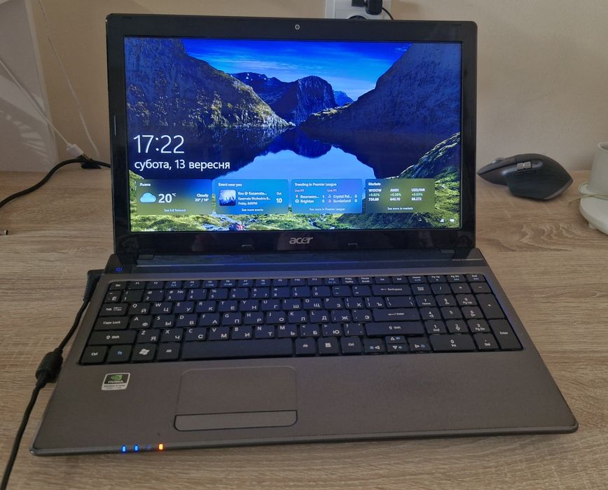 Acer Aspire 5750ZG/RAM 3ГБ/ Intel CPU B940/ Nvidia GT 520M/ 240Gb SSD