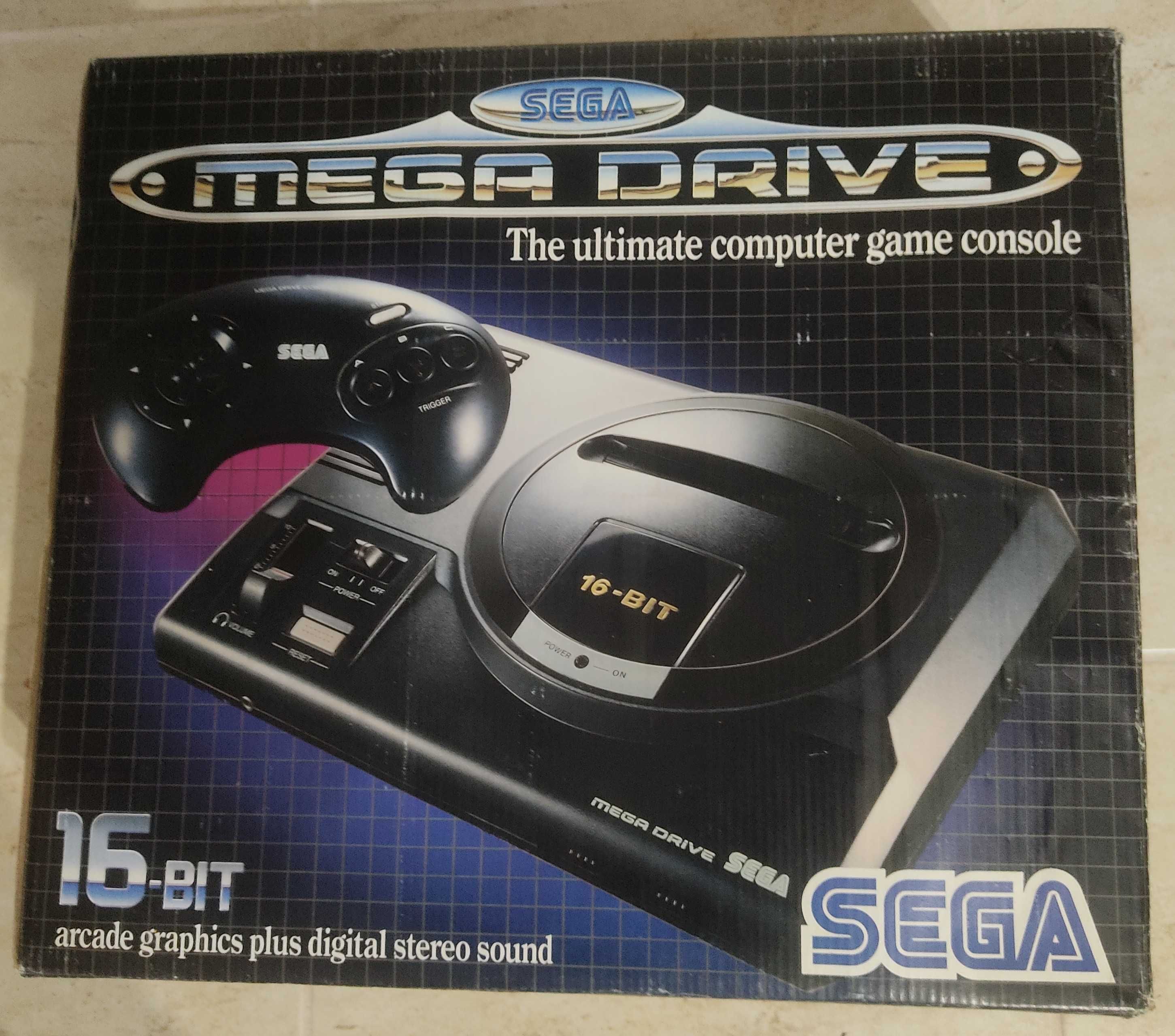 Consola Sega Mega Drive em caixa mais jogo Venon-Spider Man