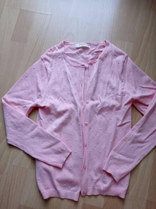 Sweterek dziewczęcy różowy MANGO rozm. 140