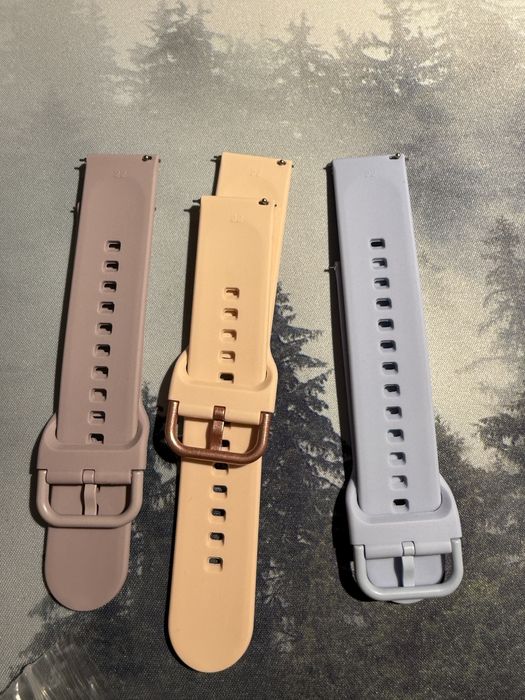 3 opaski na zegarek 22mm, nie noszone