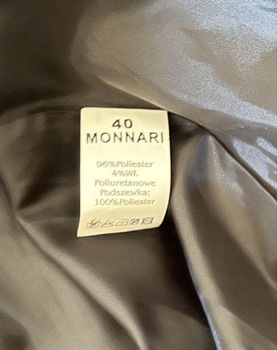 Letnia sukienka midi na ramiączkach w panterkę Monnari L 40