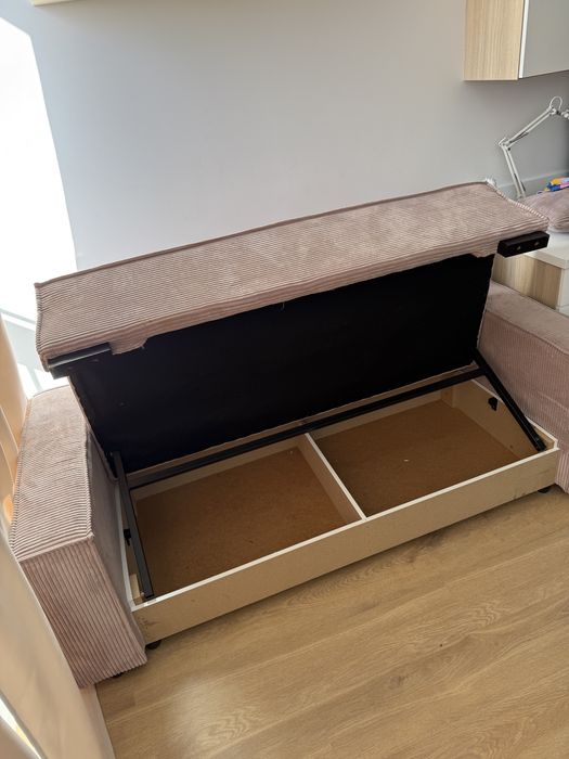 Sofa Viva IV Star welur kolor różowy 196x152