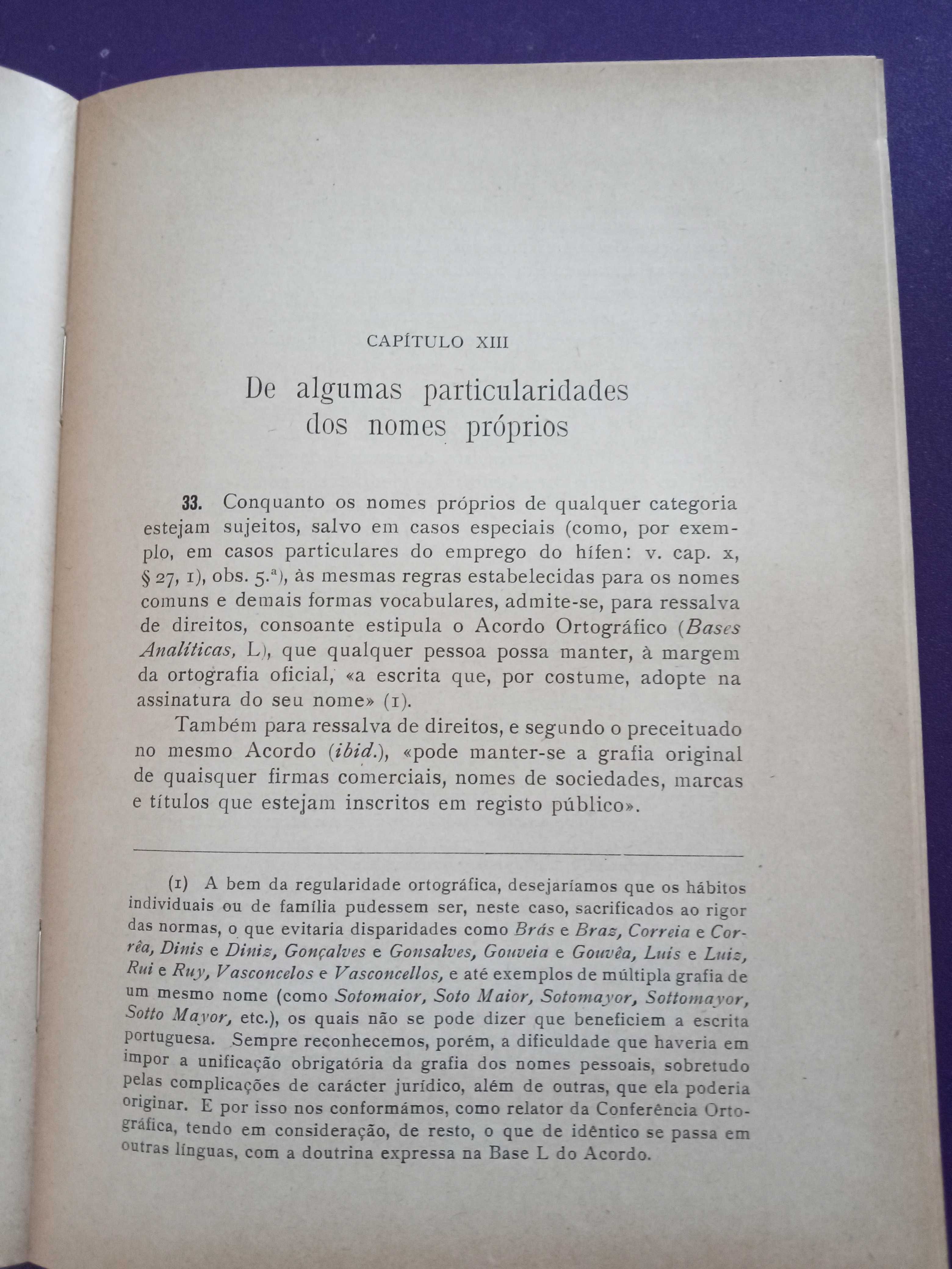 Tratado de Ortografia da Língua Portuguesa 1947 - Coimbra