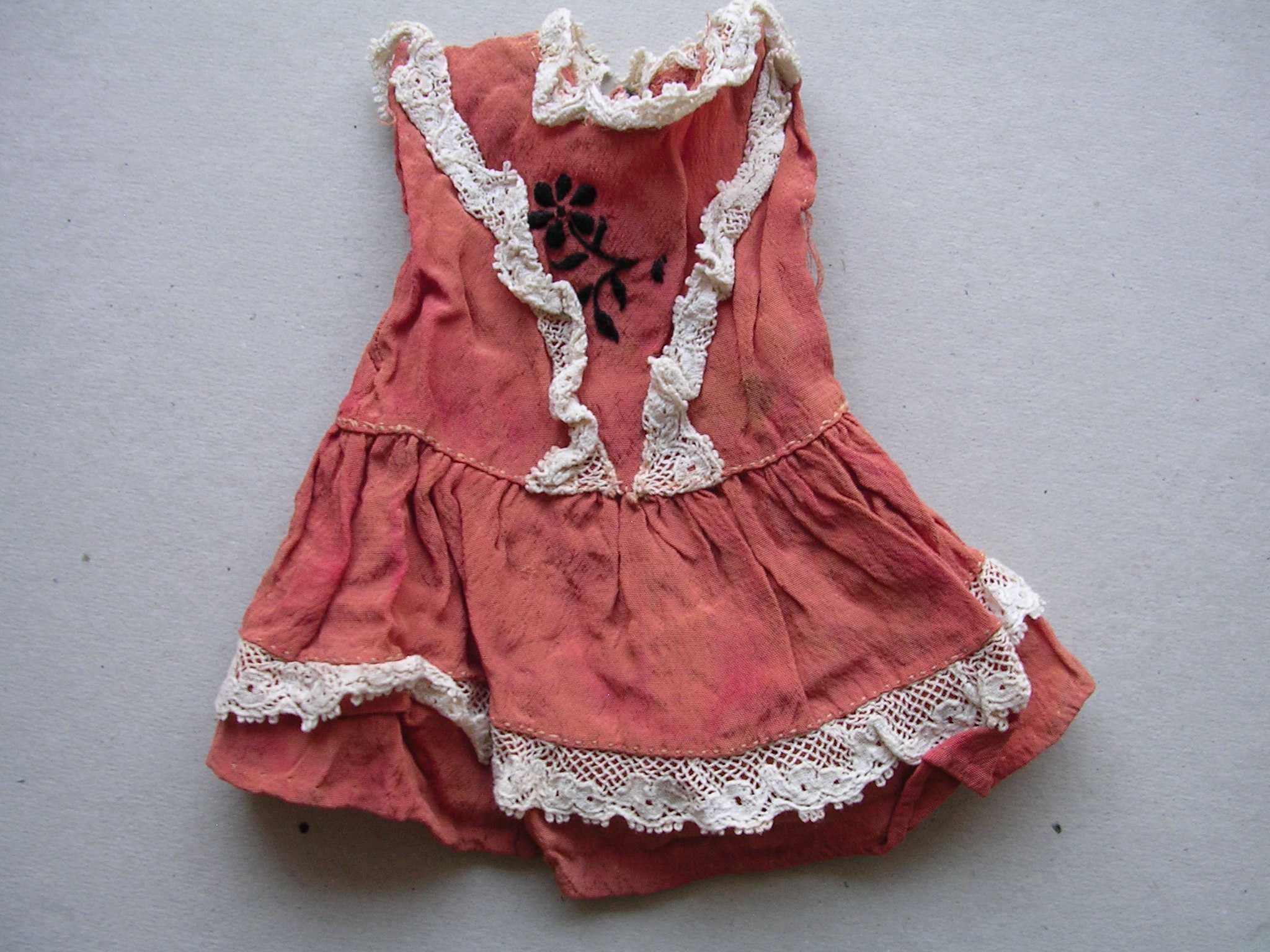 Stara sukienka dla lalki z prl u. stare zabawki lalka