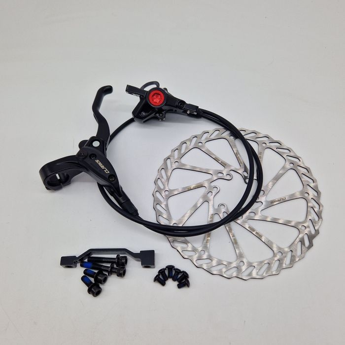 Nowy hamulec hydrauliczny CLARKS M2 Przód komplet z tarcza i śrubami