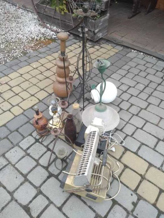 Stare lampy, żyrandole, świeczniki i inne PRL,