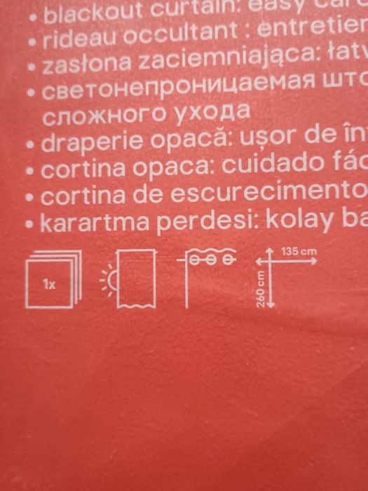 Zasłony zaciemniające 4 szt. Czy 2 szt ,,Pehea ciemny szary" nowe!