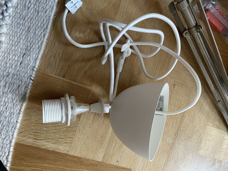 Kabel do lampy sufitowej ikea sekond biała