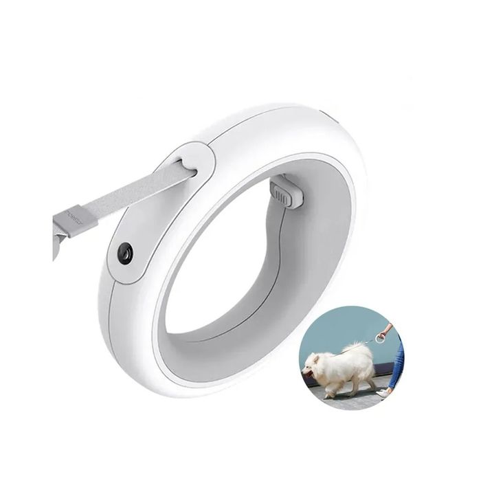 Trela Retrátil LED recarregável para cães