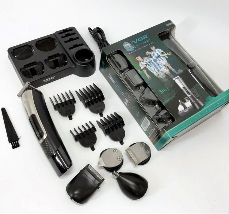 Машинка для стрижки, тример, триммер з насадками для волосся, волос