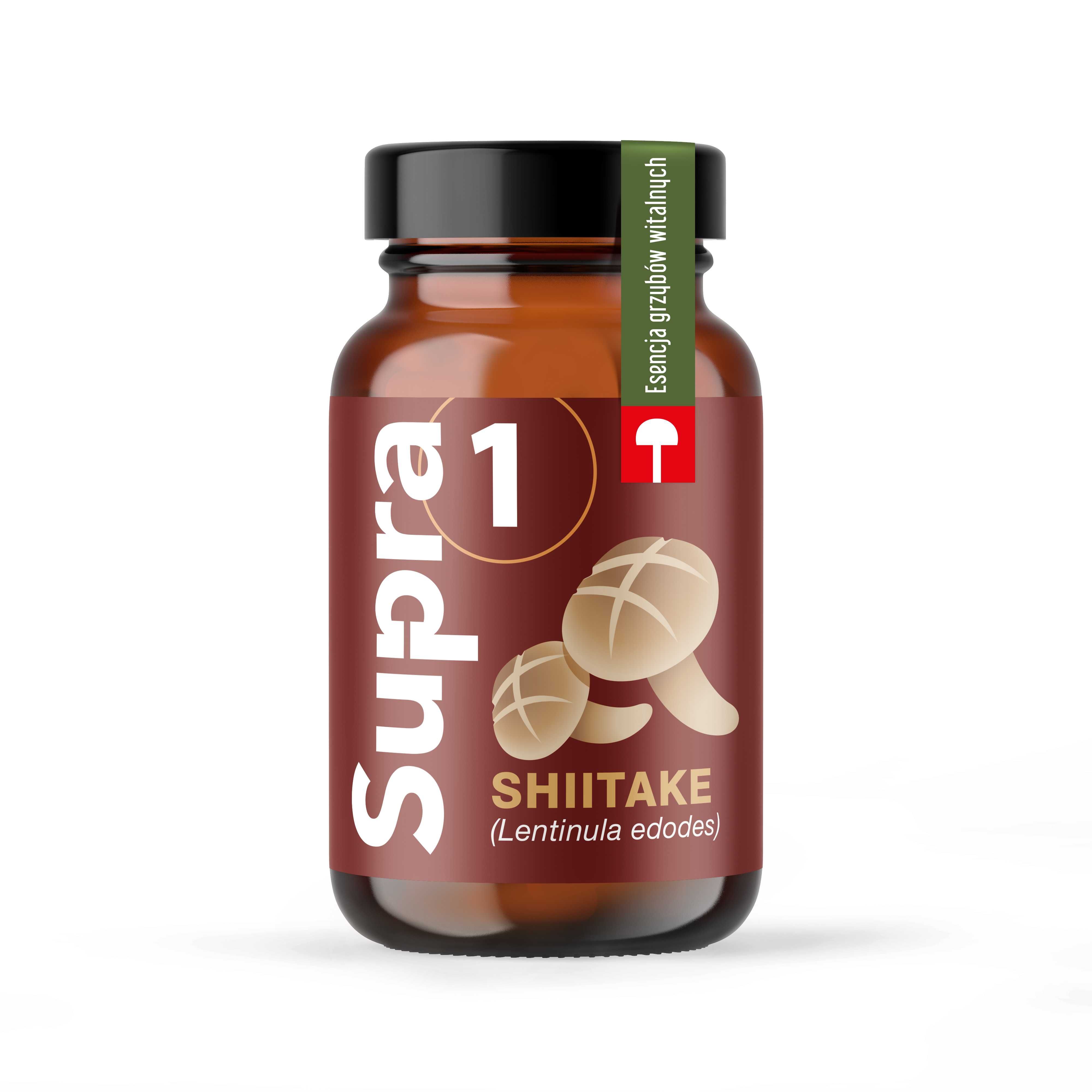 Shiitake - grzyby witalne 500 mg ekstrakt - Supra1 150g