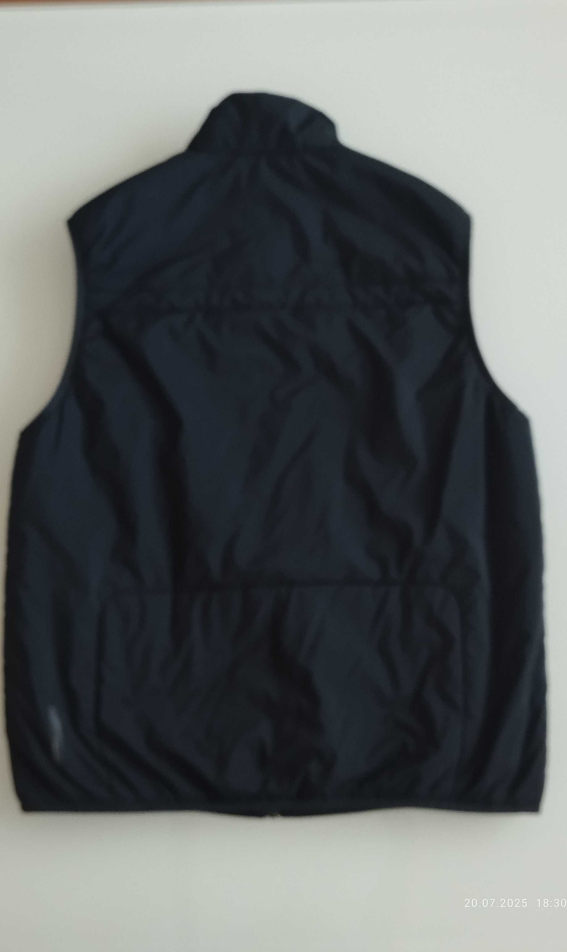 Kamizelka męska czarna, z kieszeniami na zamek, Calvin Klein