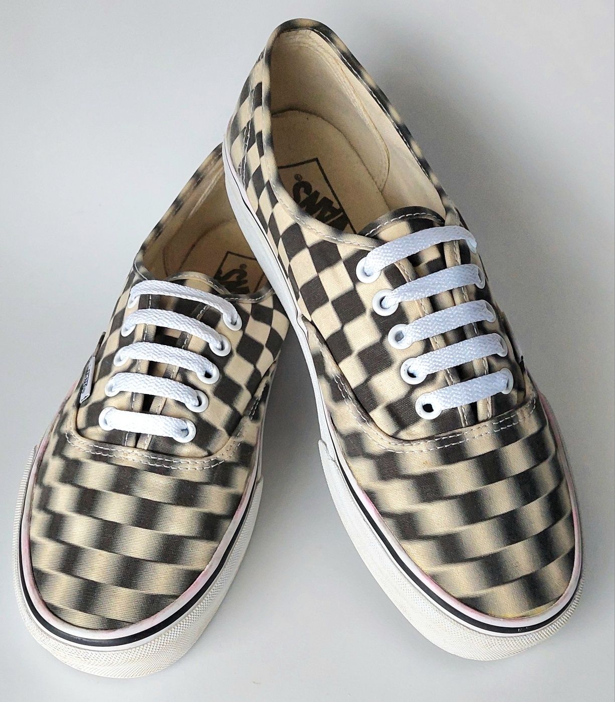 Buty Vans Authentic Blur Check roz.42 Checkerboard trampki