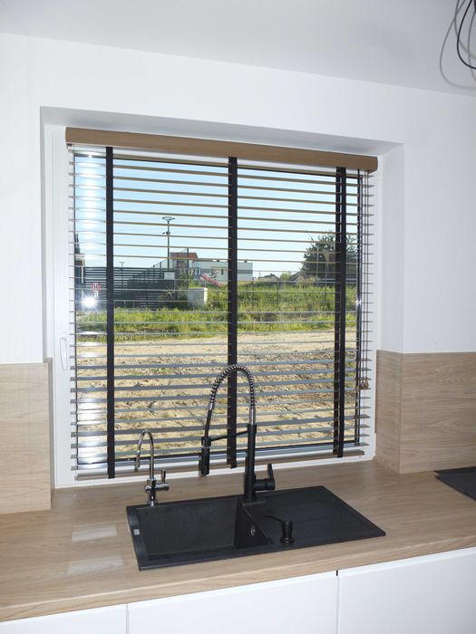 Żaluzje aluminiowe, drewniane, zewnętrze, screeny, na wymiar