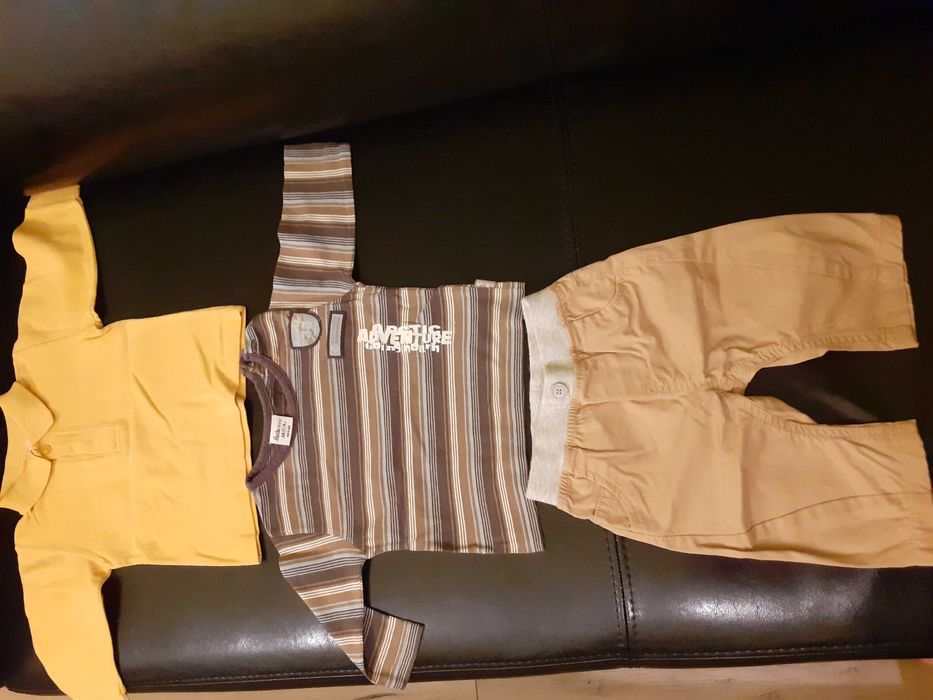 Komplet 3cz chlopiec r.62-68