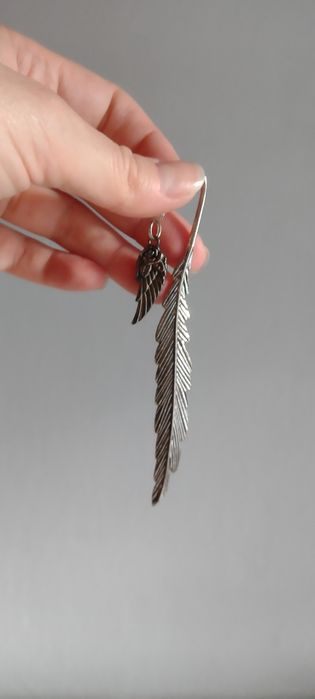 Przepiękna metalowa zakładka do książki+ etui