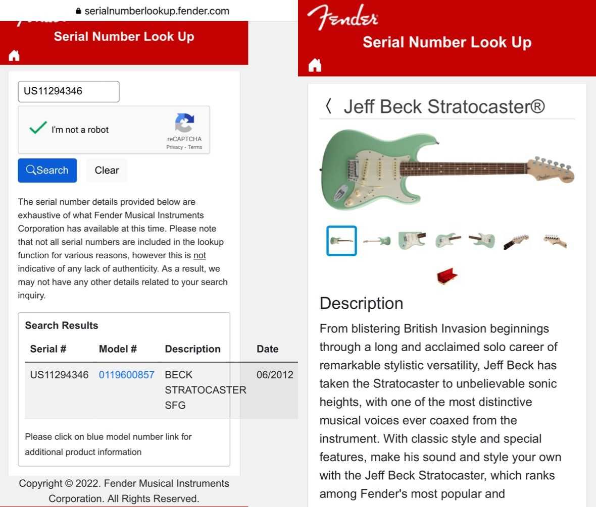 Fender American Stratocaster Jeff Beck.