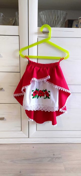Український вишитий костюм Вишиванка спідниця на дівчинку 6-8 років