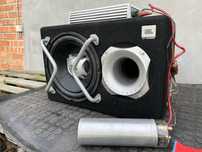 Subwoofer samochodowy JBL GT5-1204BR + wzmacniacz BLAUPUNKT