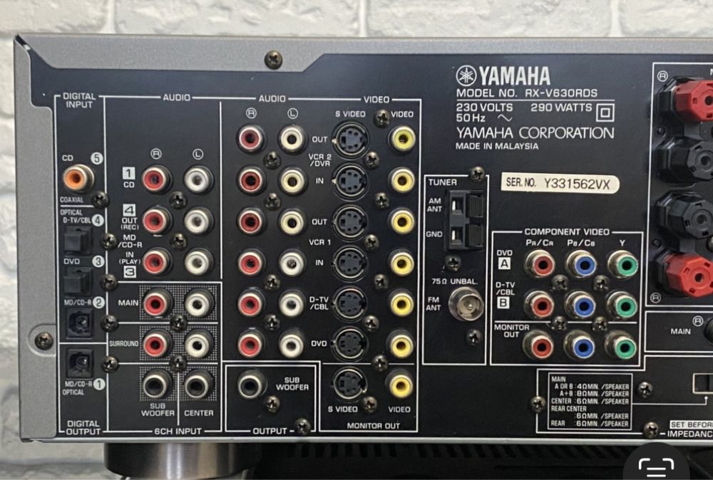 Ресивер підсилювач Yamaha RX-V 630 RDS