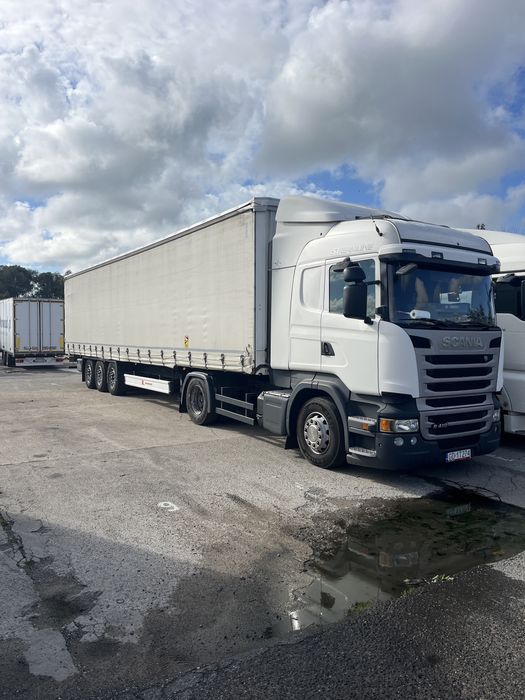 Zestaw Scania R410 firanka mulda Kassbohrer