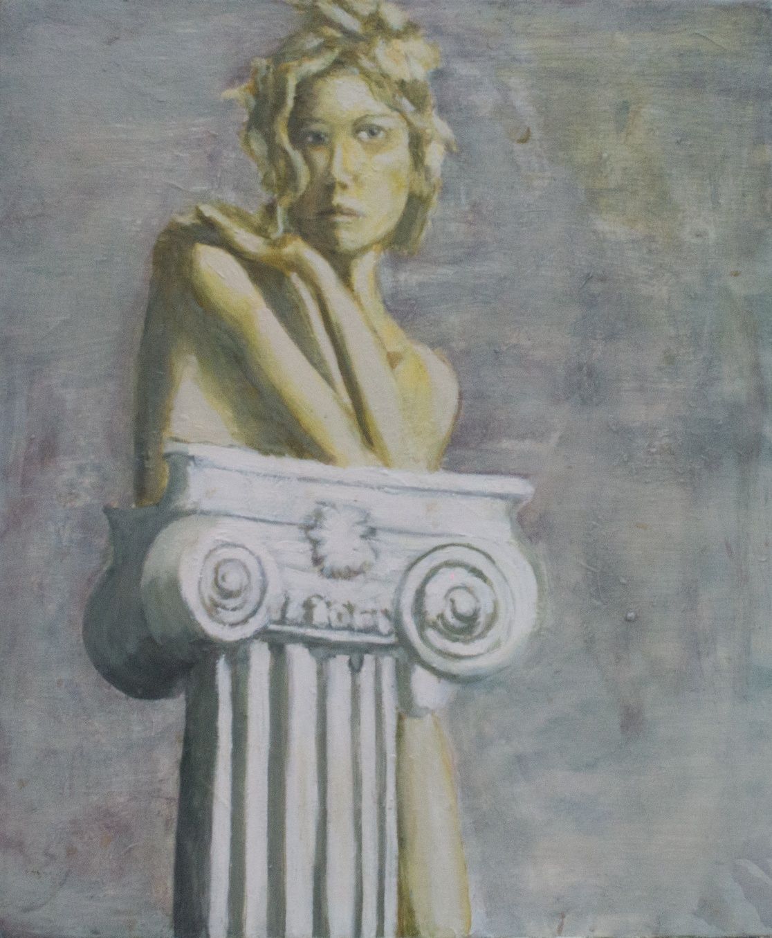 Живопись живопис грецка колона дівчина греческая Девушка 50 60 см
