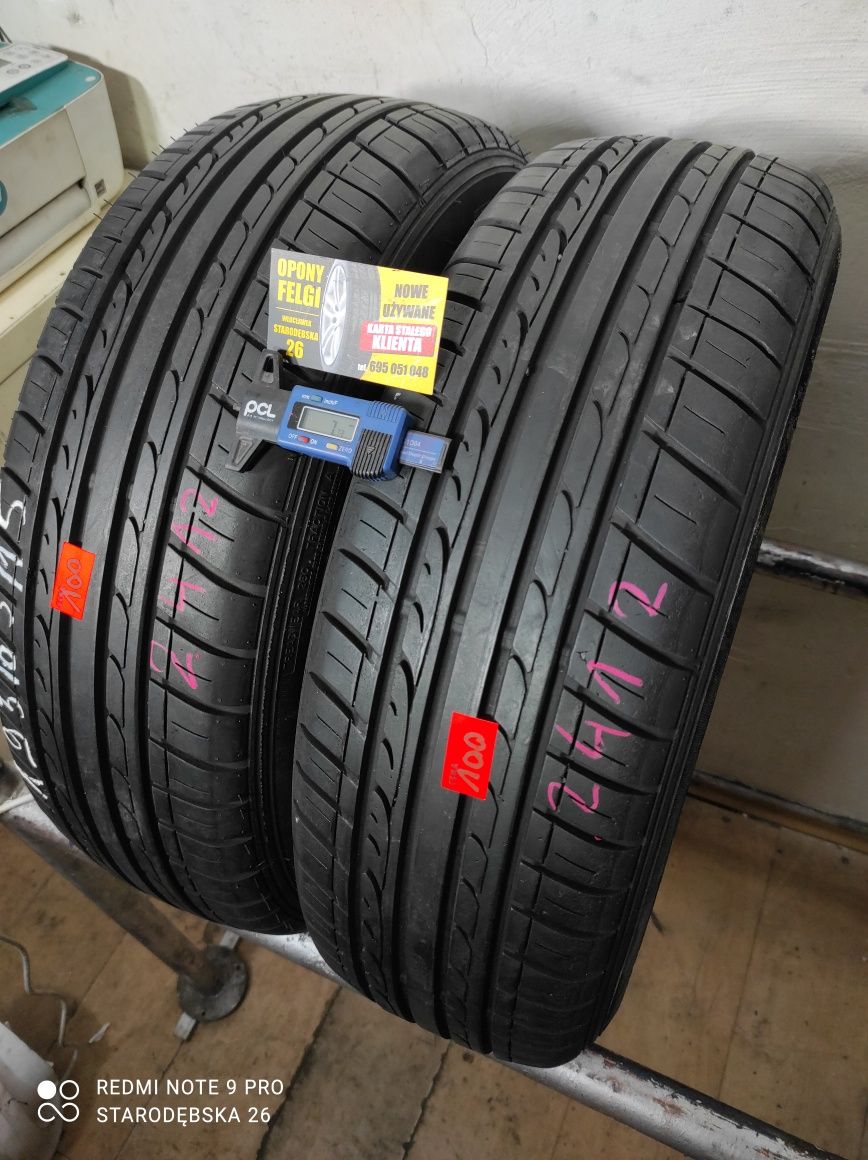 Opony letnie 195/65/15 Dunlop 2szt MONTAŻ GRATIS Wysyłka10zł!