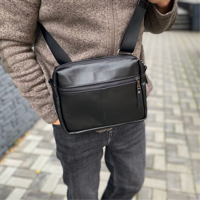 Шкіряна чоловіча сумка месенджер CoreBag 2.0