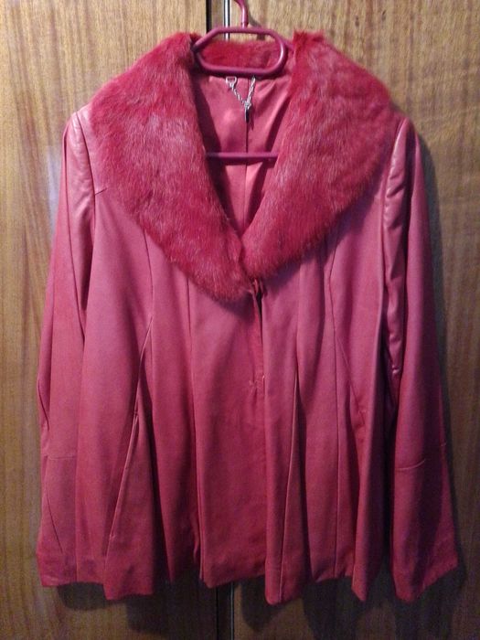 Женский пиджак куртка натуральная о телячья кожа