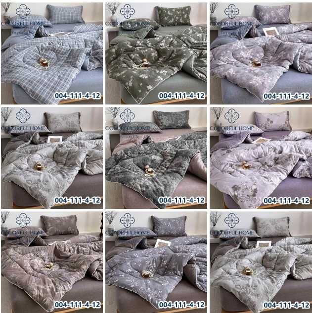 Постільна білизна з ВАРЕНОЇ БАВОВНИ з "Зимовою ковдрою" пр. на резинці