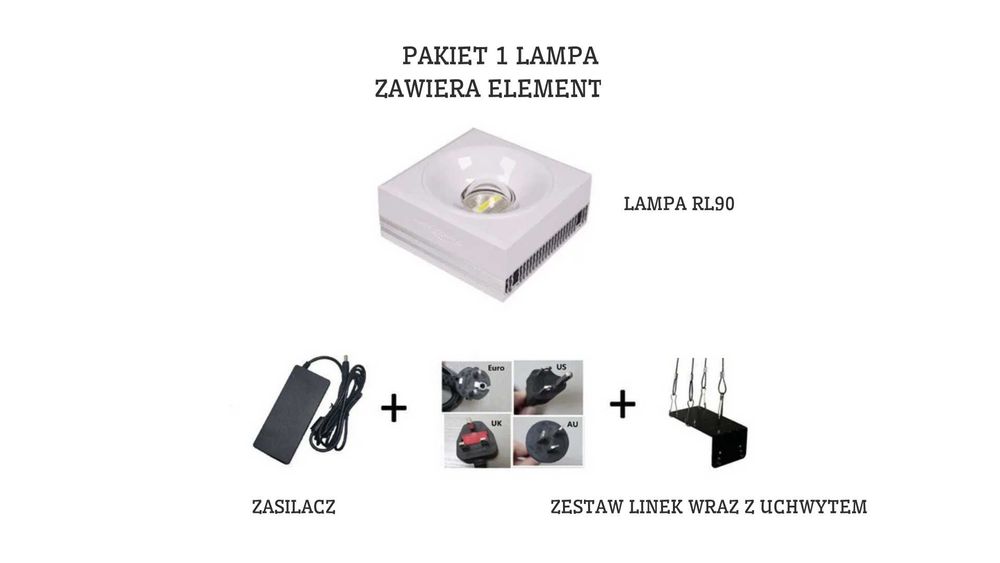 RL90 FW  Mega Mocna Lampa do Akwarium Roślinnego WIFI 90WAT NOWOŚĆ!