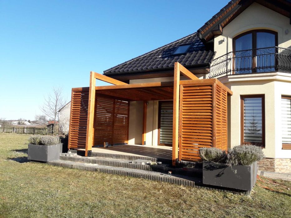 Tarasy drewniane zadaszenia tarasów