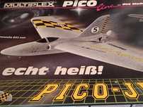 Caixa grande e peças para Avião de Aeromodelismo Pico-Jet da Pico Line