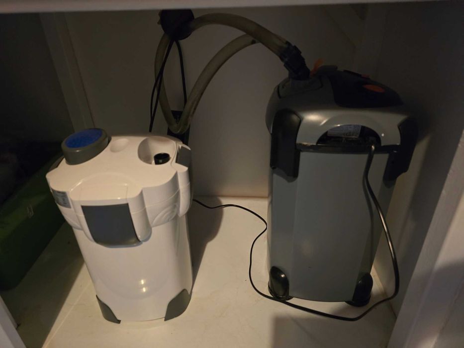 Zestaw akwarium 375 litów, szafka, 2x filtr kubelkowy, Pyszczaki