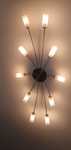 Lampa sufitowa 10-cio ramienna do salonu