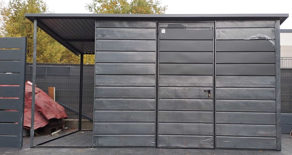 Wiata DOMEK NARZĘDZIOWY + drewutnia 1m  Akryl 3x3