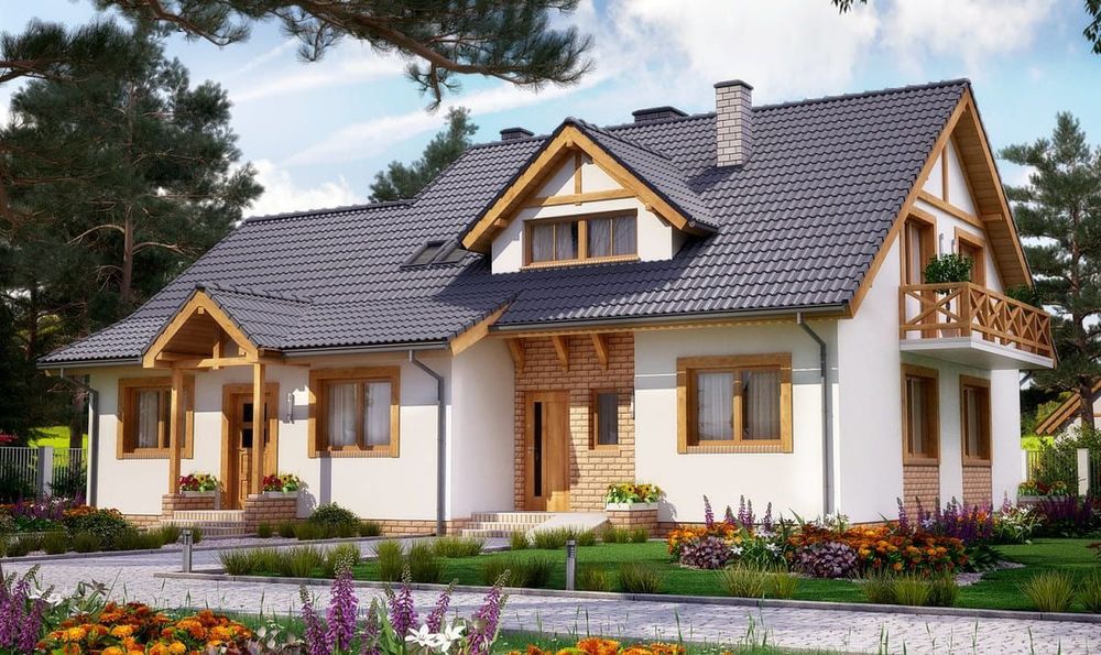 Projekt domu dwulokalowego BS 11 z Extradom