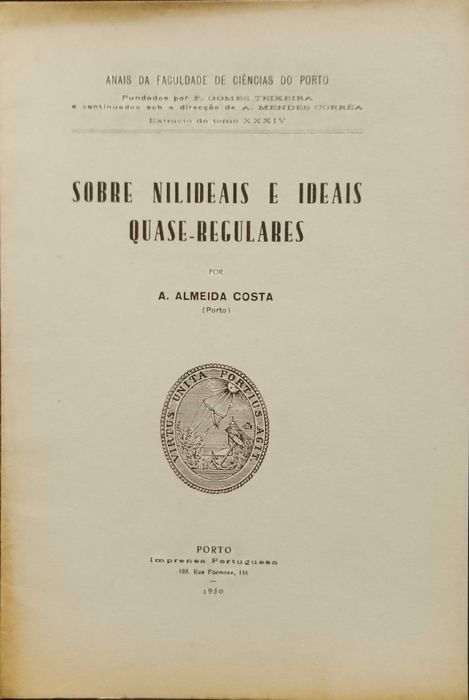 Sobre nilideais e ideias quase-regulares - A. Almeida Costa