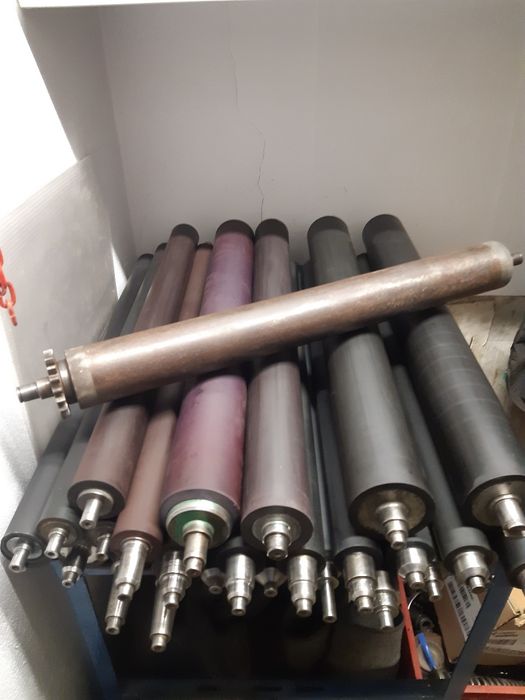 Rolki,wałki transportowe do taśmociągu, podajnika .Gumowane, ogumowane