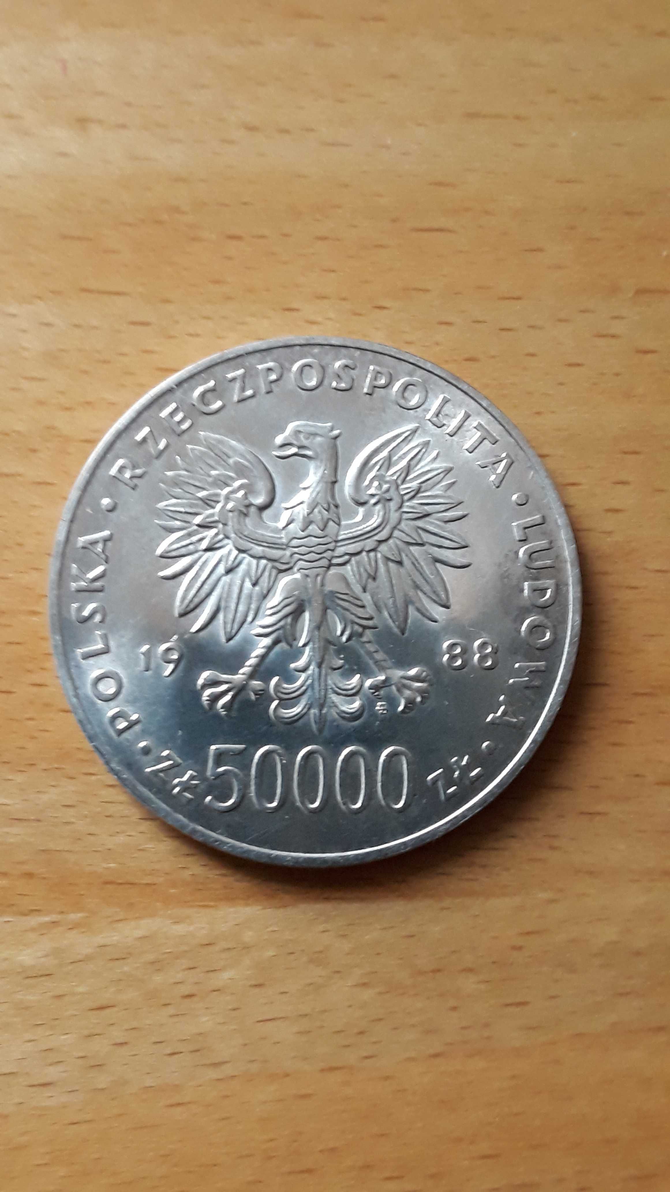 Moneta srebrna 50000 Józef  Piłsudski